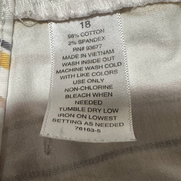 A.N.A Striped Midi Shorts Women’s 18 | Pastel Coastal‎ Preppy Y2K Resort Vibes - Picture 9 of 11